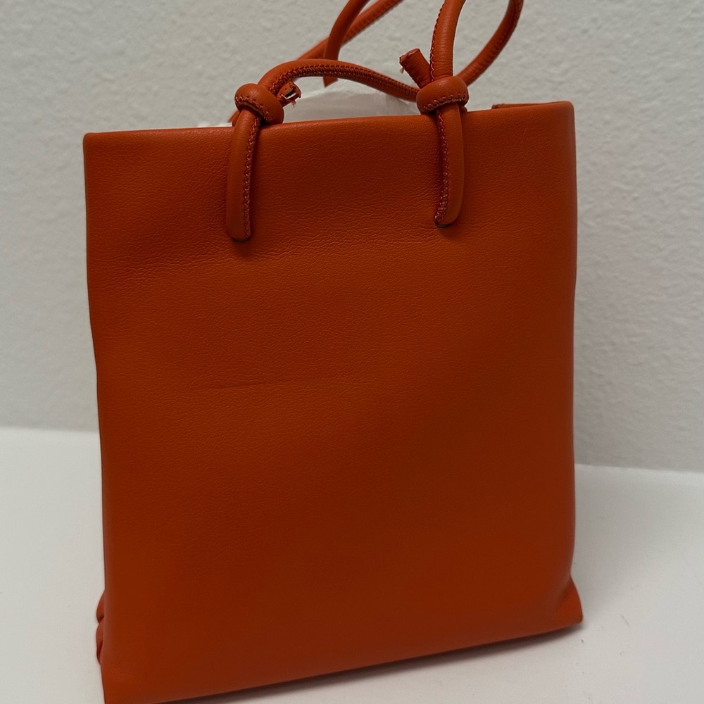 Zara Vibrant Orange Tote Bag